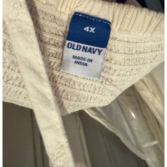 Old Navy Embroidered Flutter-Sleeve Square-Neck Top Sz 4x - Picture 5 of 7